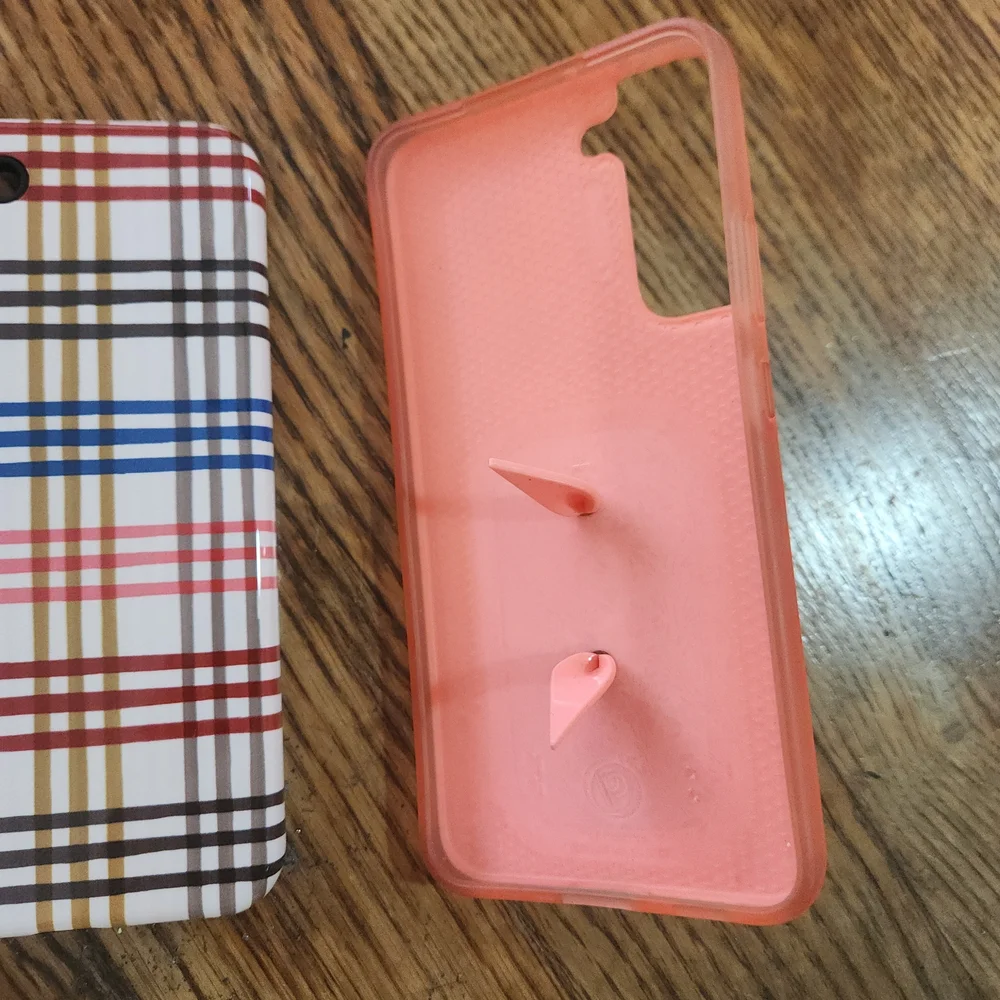Loopy Case Multicolor Plaid and Floral Phone Cases. USED.. Fits Samsung S22 PLUS